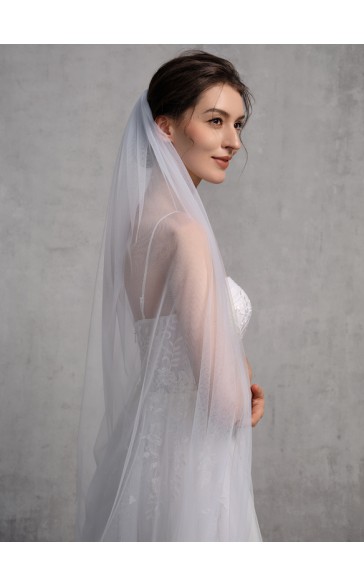 Two-tier Cut Edge Cathedral Bridal Veils