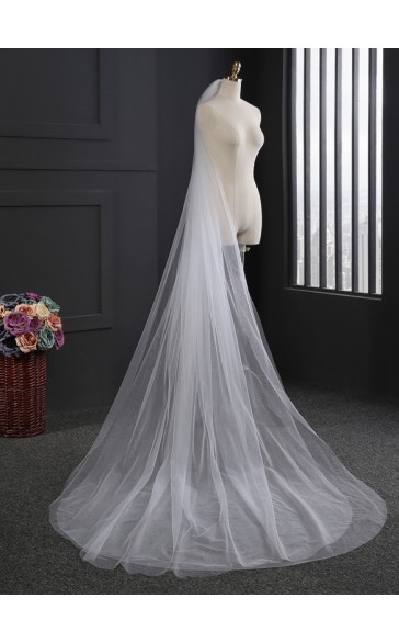 Two-tier Cut Edge Cathedral Bridal Veils
