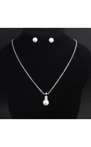Ladies' Elegant Alloy With Irregular Cubic Zirconia Jewelry Sets