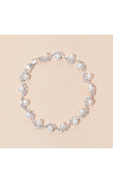Ladies' Alloy With Irregular Rhinestone Jewelry Sets