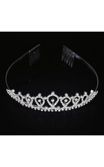 Headpiece/Crowns & Tiaras Elegant Ladies With Rhinestone (Sold in single piece)