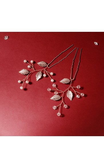 Combs & Barrettes/Headpiece Beautiful With Venetian Pearl (Sold in single piece)